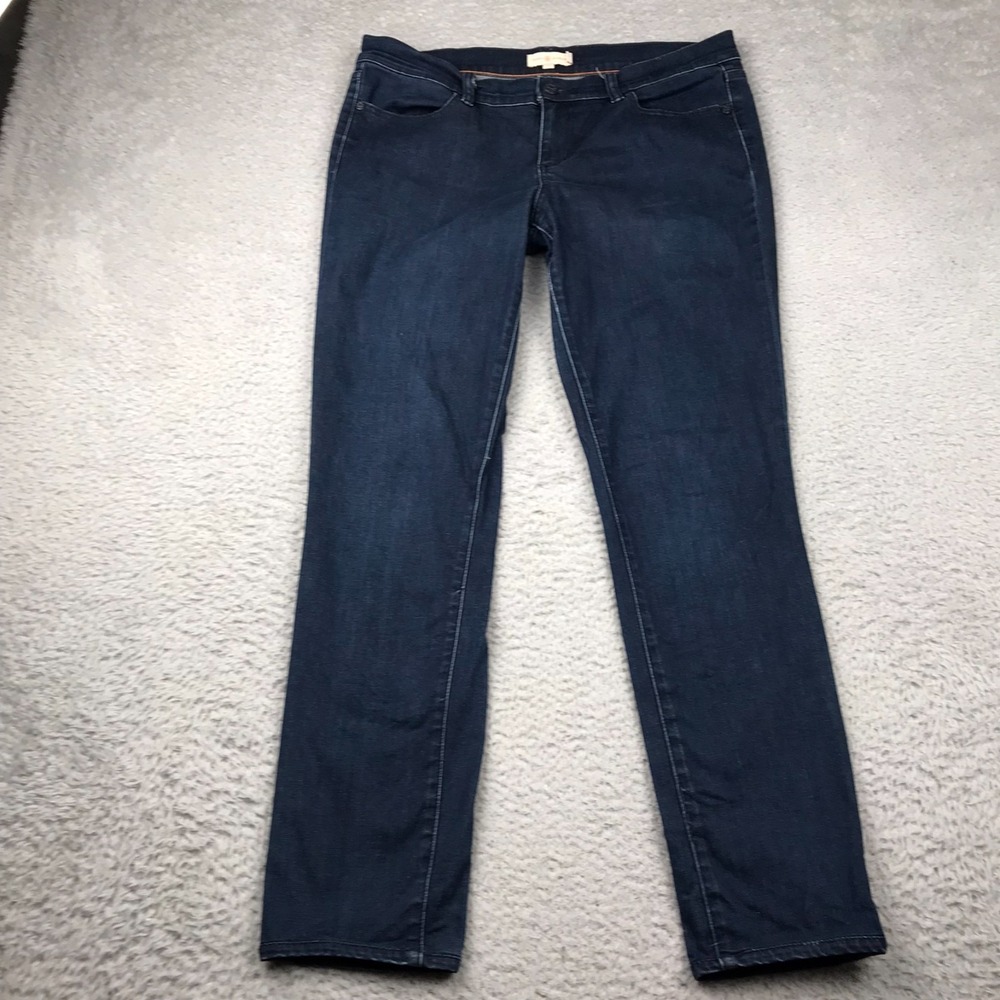 Tory Burch Leggings Jeans Womens 31 (34x29) Dark Wash Mid Rise Skinny Stretch